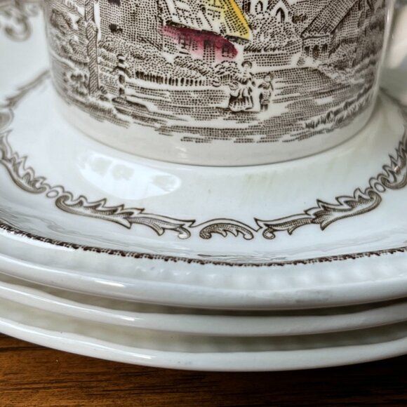 Shakespeare's Sonets Kensington Anne Hathaway 4 Ironstone Pair Cups & Saucers - Picture 14 of 16